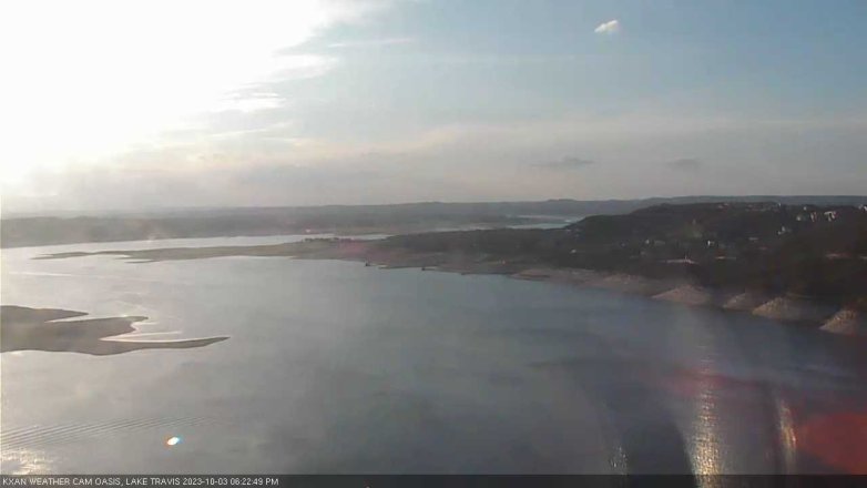 Lake Travis webcam, October 3, 2023 6:25 PM CT
