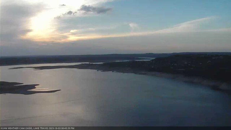 Lake Travis webcam, October 3, 2023 6:45 PM CT