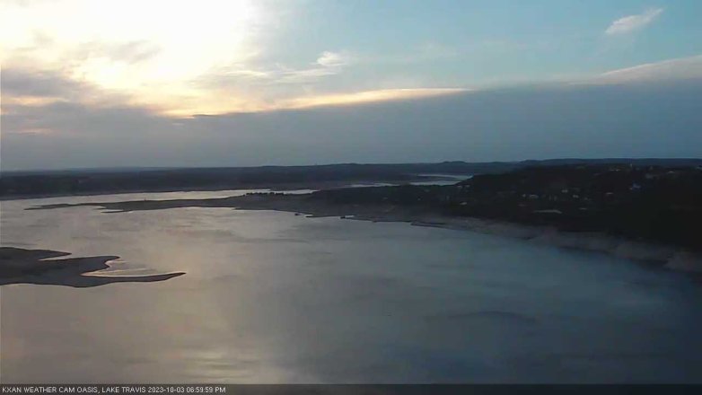 Lake Travis webcam, October 3, 2023 7:00 PM CT
