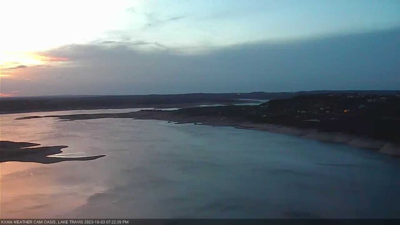Lake Travis webcam, October 3, 2023 7:25 PM CT