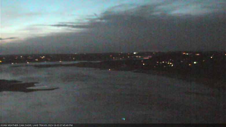 Lake Travis webcam, October 3, 2023 7:45 PM CT