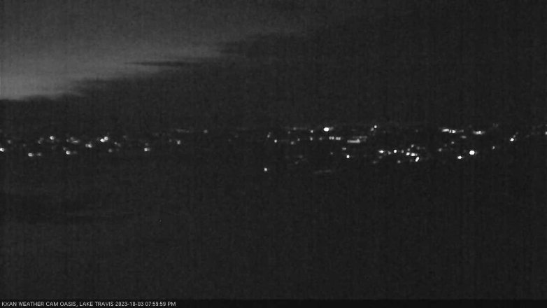 Lake Travis webcam, October 3, 2023 8:00 PM CT
