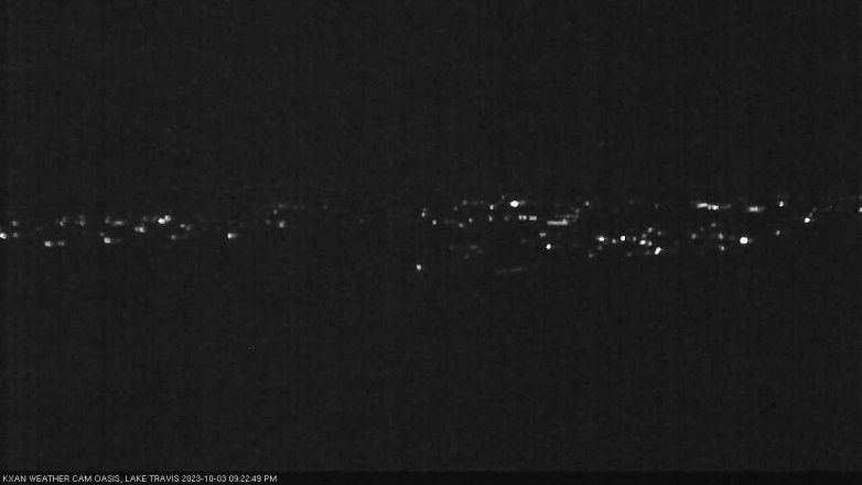 Lake Travis webcam, October 3, 2023 9:25 PM CT