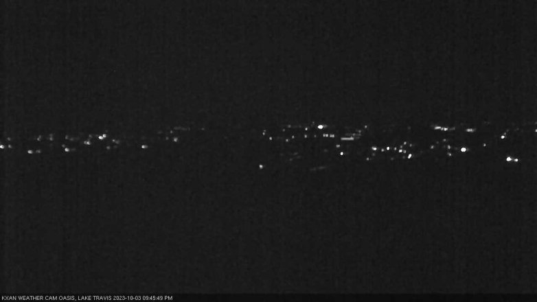 Lake Travis webcam, October 3, 2023 9:45 PM CT