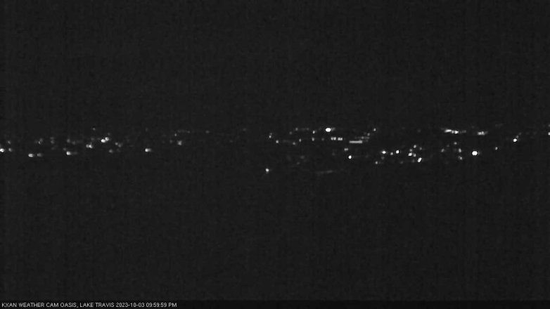 Lake Travis webcam, October 3, 2023 10:00 PM CT
