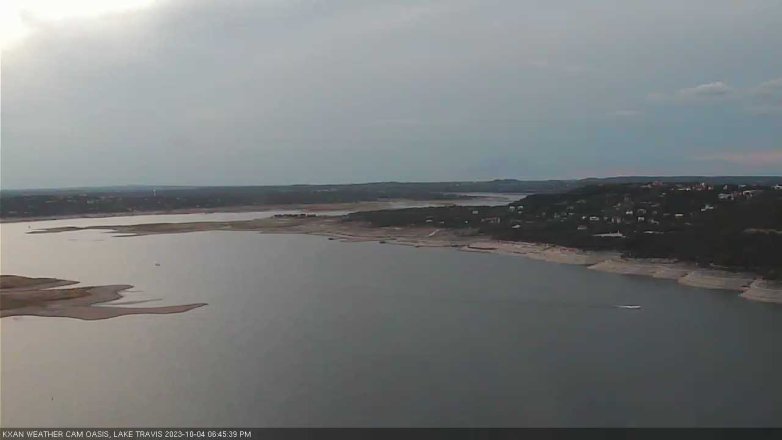 Lake Travis webcam, October 4, 2023 6:45 PM CT