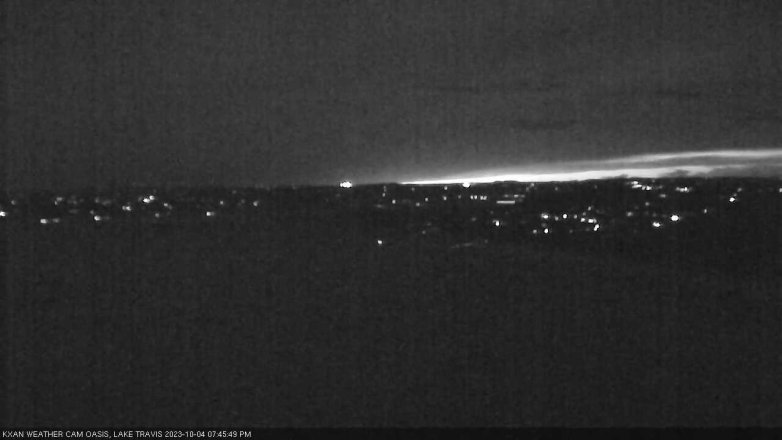 Lake Travis webcam, October 4, 2023 7:45 PM CT