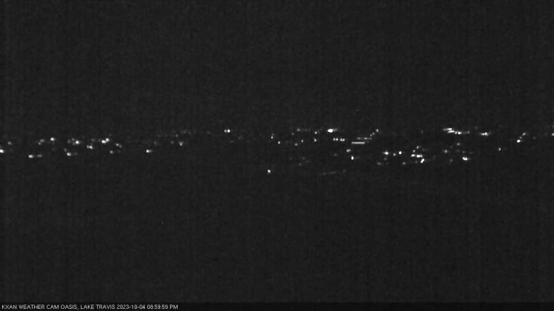 Lake Travis webcam, October 4, 2023 9:00 PM CT