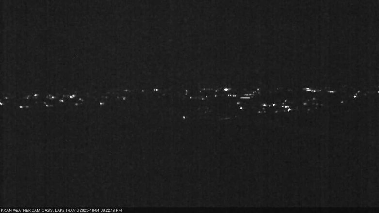Lake Travis webcam, October 4, 2023 9:25 PM CT