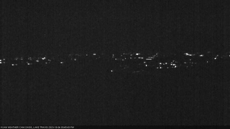 Lake Travis webcam, October 4, 2023 9:45 PM CT