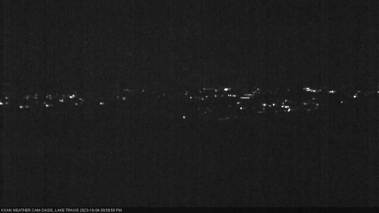 Lake Travis webcam, October 4, 2023 10:00 PM CT