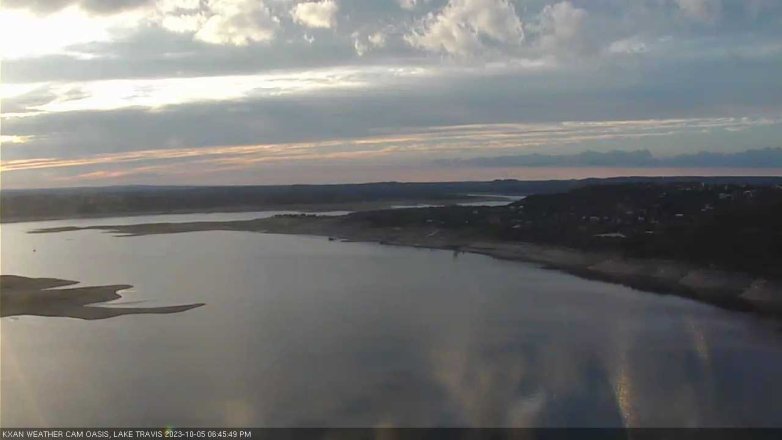 Lake Travis webcam, October 5, 2023 6:45 PM CT