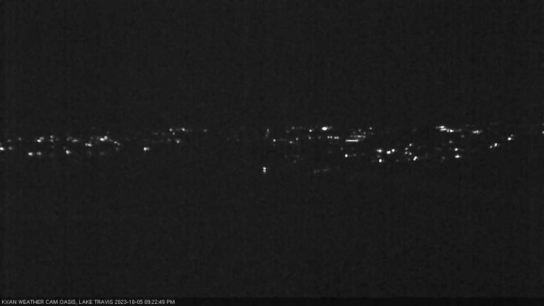 Lake Travis webcam, October 5, 2023 9:25 PM CT