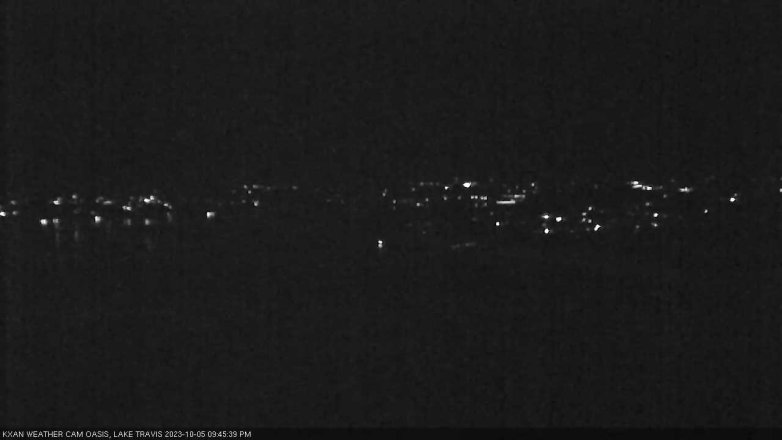 Lake Travis webcam, October 5, 2023 9:45 PM CT
