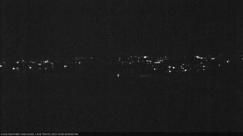 Lake Travis webcam, October 5, 2023 10:00 PM CT