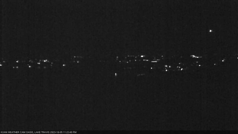 Lake Travis webcam, October 5, 2023 11:25 PM CT