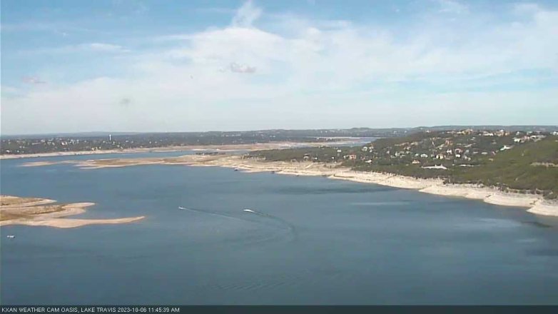 Lake Travis webcam, October 6, 2023 11:45 AM CT