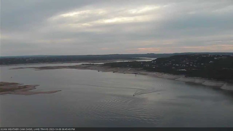 Lake Travis webcam, October 6, 2023 6:45 PM CT