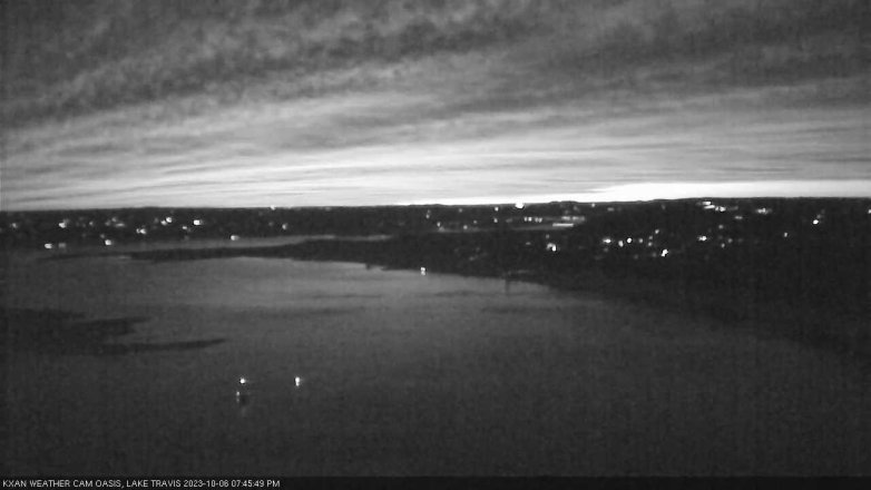 Lake Travis webcam, October 6, 2023 7:45 PM CT