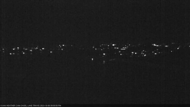 Lake Travis webcam, October 6, 2023 10:00 PM CT