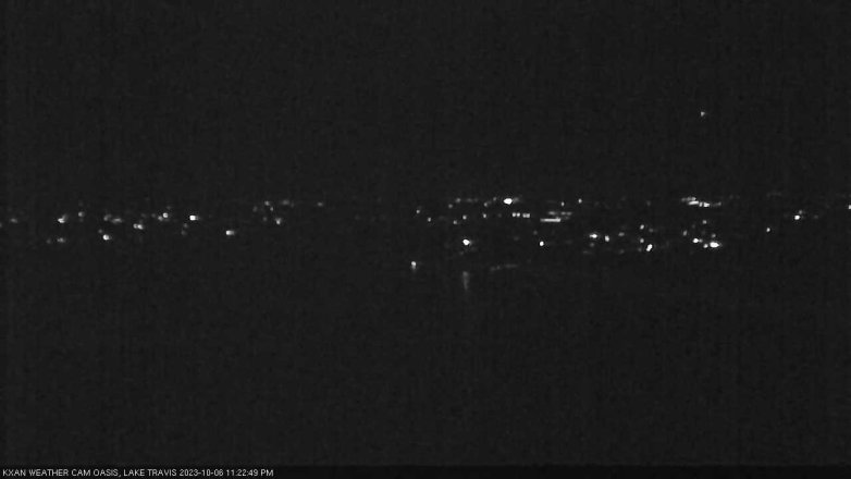 Lake Travis webcam, October 6, 2023 11:25 PM CT