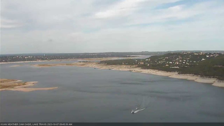 Lake Travis webcam, October 7, 2023 9:45 AM CT