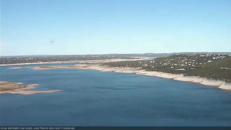 Lake Travis webcam, October 7, 2023 11:45 AM CT