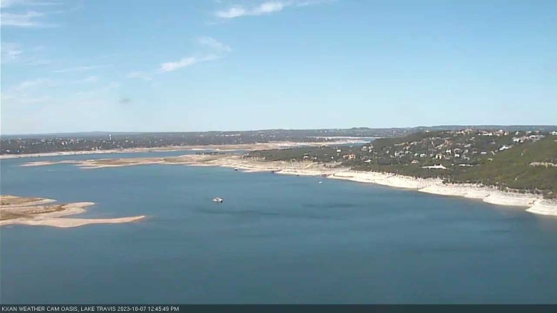 Lake Travis webcam, October 7, 2023 12:45 PM CT