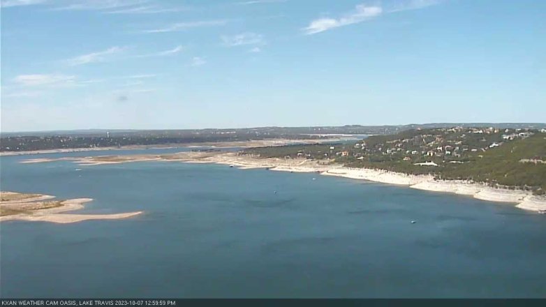 Lake Travis webcam, October 7, 2023 1:00 PM CT