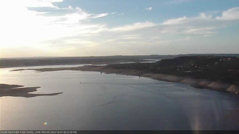 Lake Travis webcam, October 7, 2023 6:25 PM CT