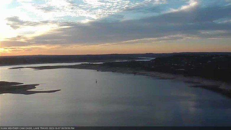 Lake Travis webcam, October 7, 2023 7:00 PM CT