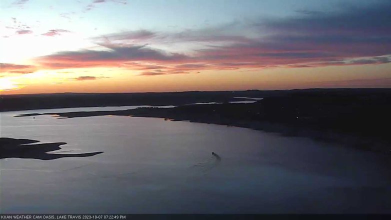 Lake Travis webcam, October 7, 2023 7:25 PM CT