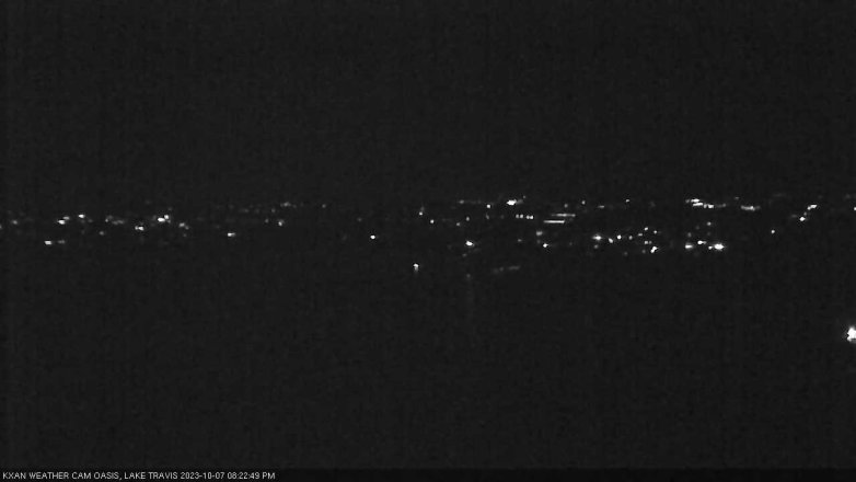 Lake Travis webcam, October 7, 2023 8:25 PM CT