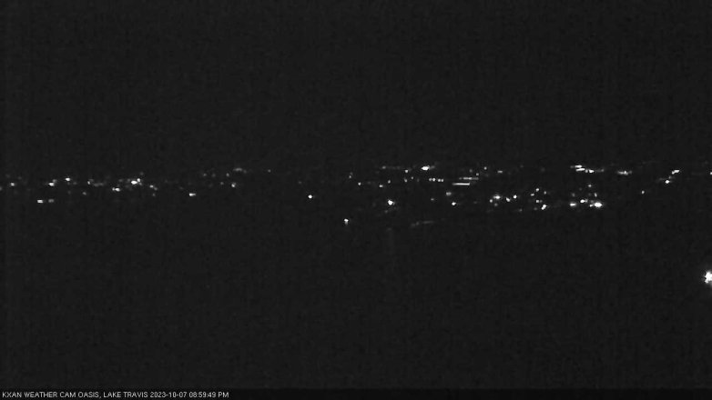 Lake Travis webcam, October 7, 2023 9:00 PM CT