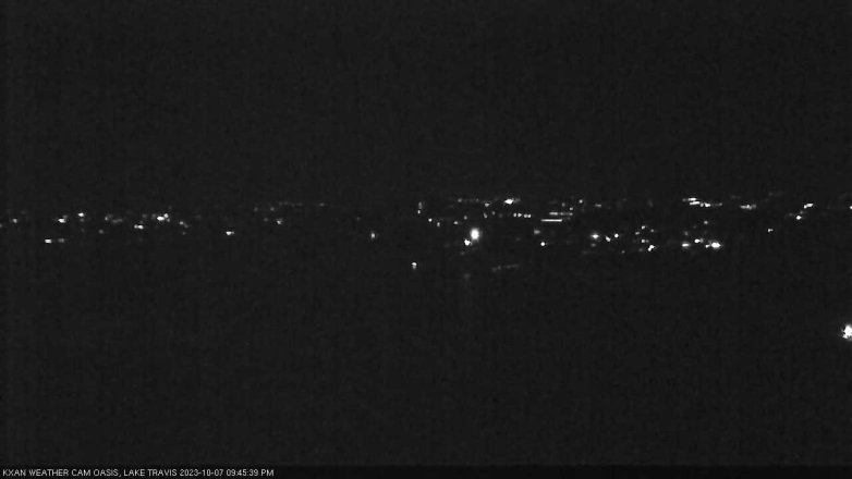 Lake Travis webcam, October 7, 2023 9:45 PM CT