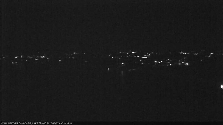 Lake Travis webcam, October 7, 2023 10:00 PM CT