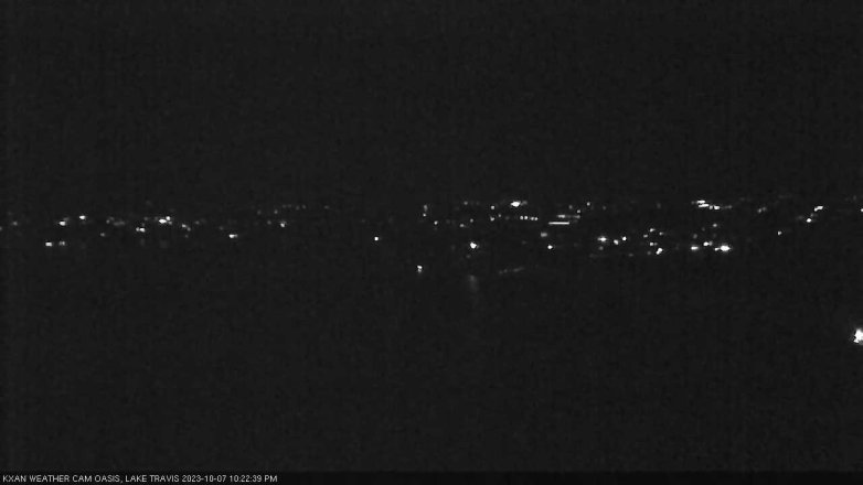 Lake Travis webcam, October 7, 2023 10:25 PM CT