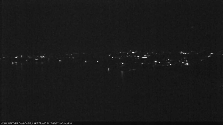 Lake Travis webcam, October 7, 2023 11:00 PM CT