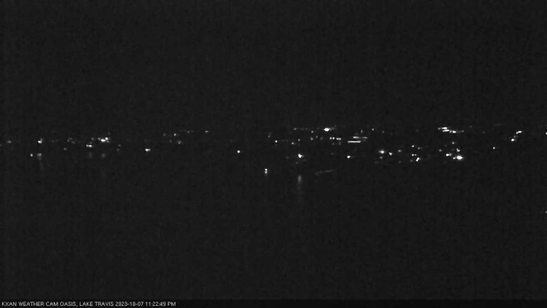 Lake Travis webcam, October 7, 2023 11:25 PM CT