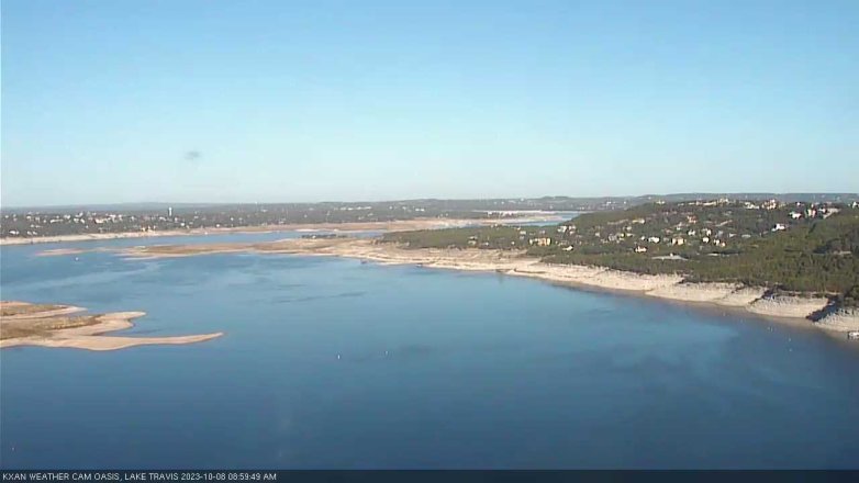 Lake Travis webcam, October 8, 2023 9:00 AM CT