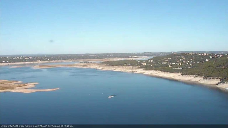 Lake Travis webcam, October 8, 2023 9:25 AM CT