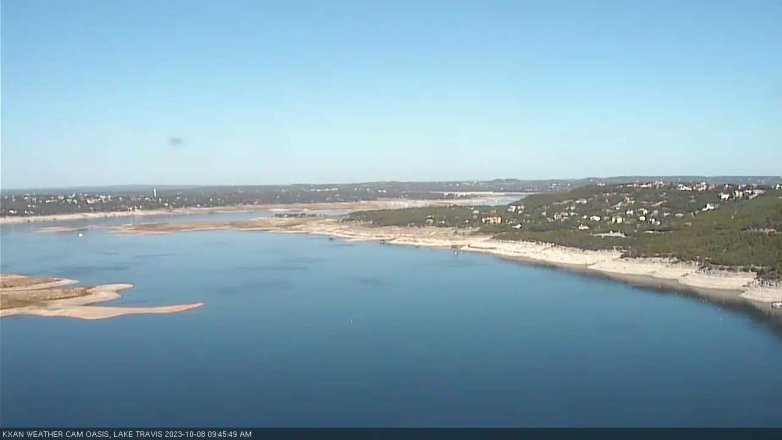Lake Travis webcam, October 8, 2023 9:45 AM CT