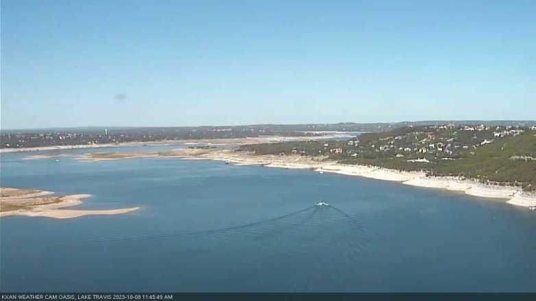 Lake Travis webcam, October 8, 2023 11:45 AM CT
