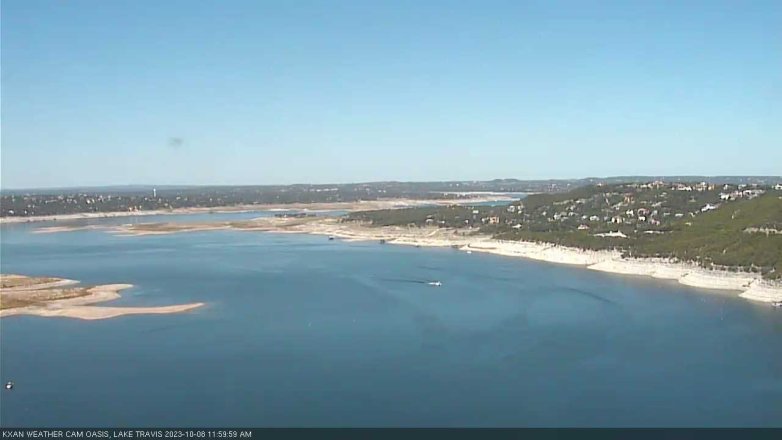 Lake Travis webcam, October 8, 2023 12:00 PM CT