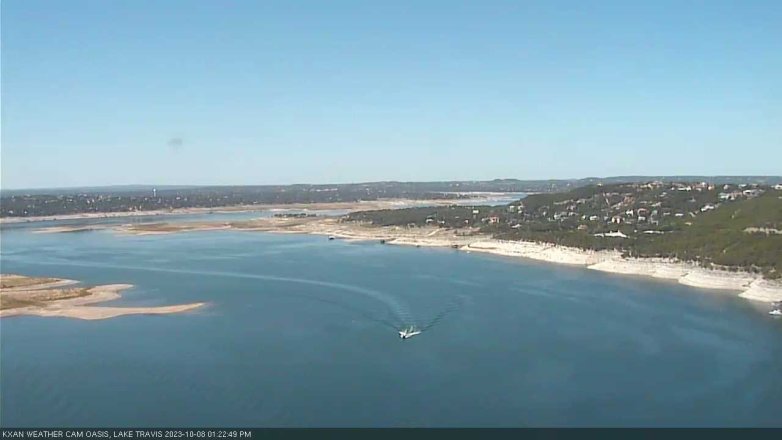Lake Travis webcam, October 8, 2023 1:25 PM CT