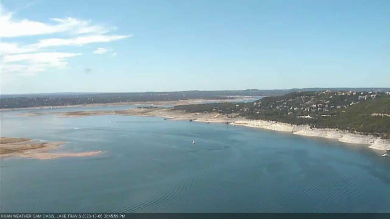 Lake Travis webcam, October 8, 2023 2:45 PM CT