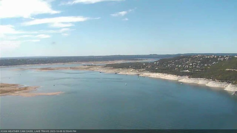 Lake Travis webcam, October 8, 2023 3:00 PM CT