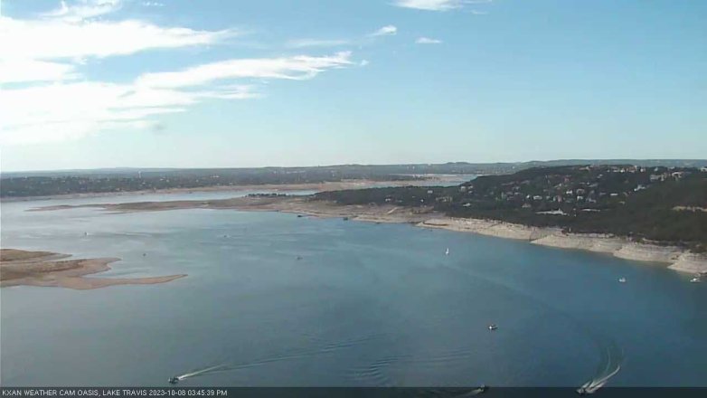 Lake Travis webcam, October 8, 2023 3:45 PM CT