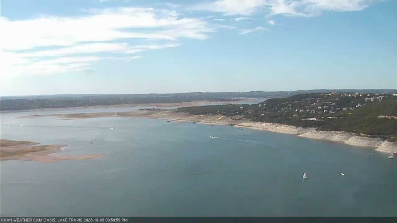 Lake Travis webcam, October 8, 2023 4:00 PM CT