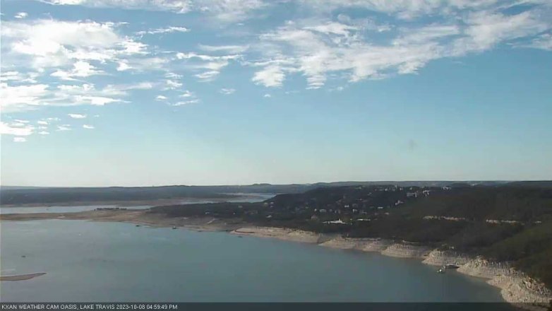 Lake Travis webcam, October 8, 2023 5:00 PM CT